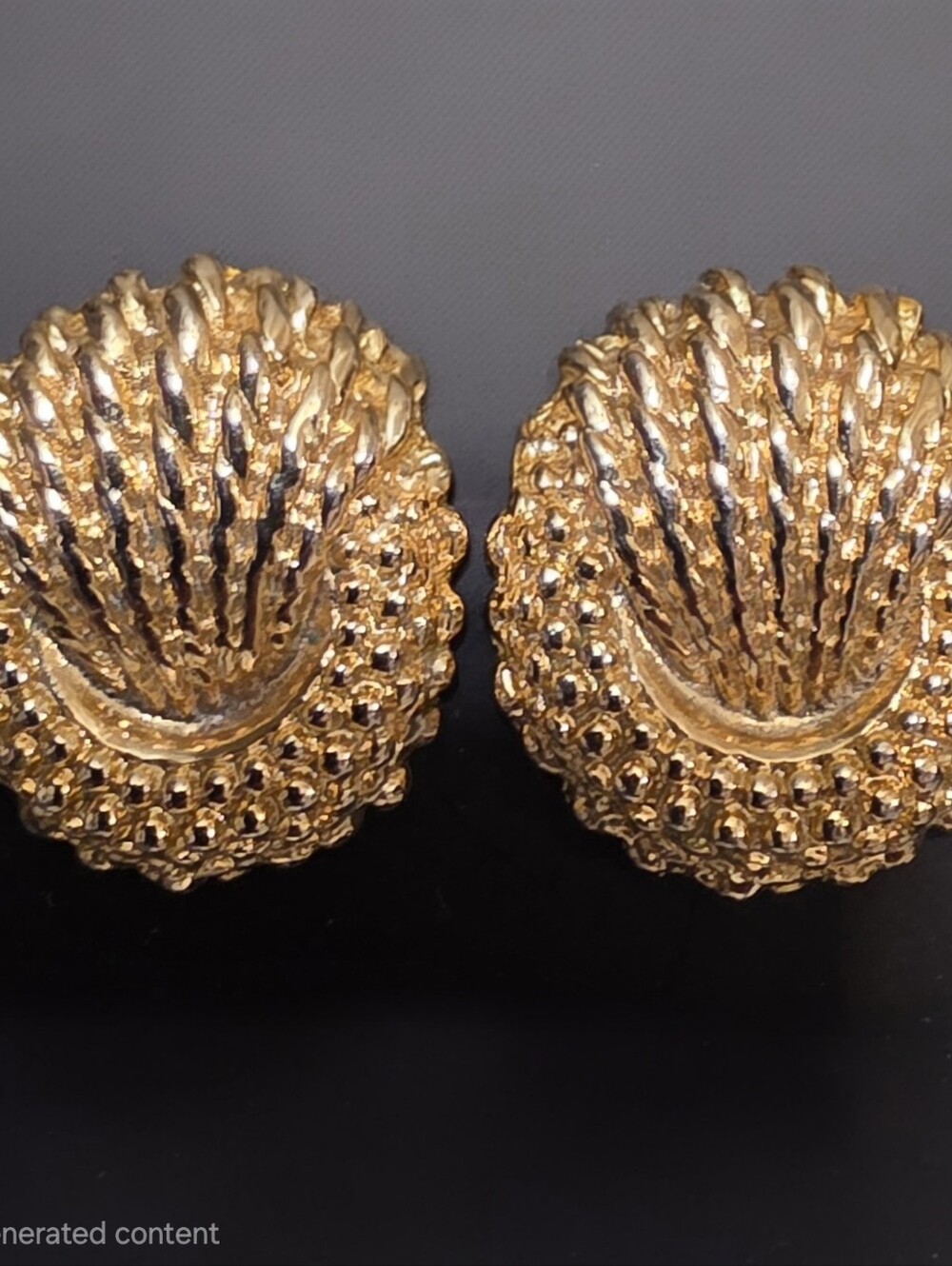 Vintage 1980s Added Extras NYC Gold Shoe Clips